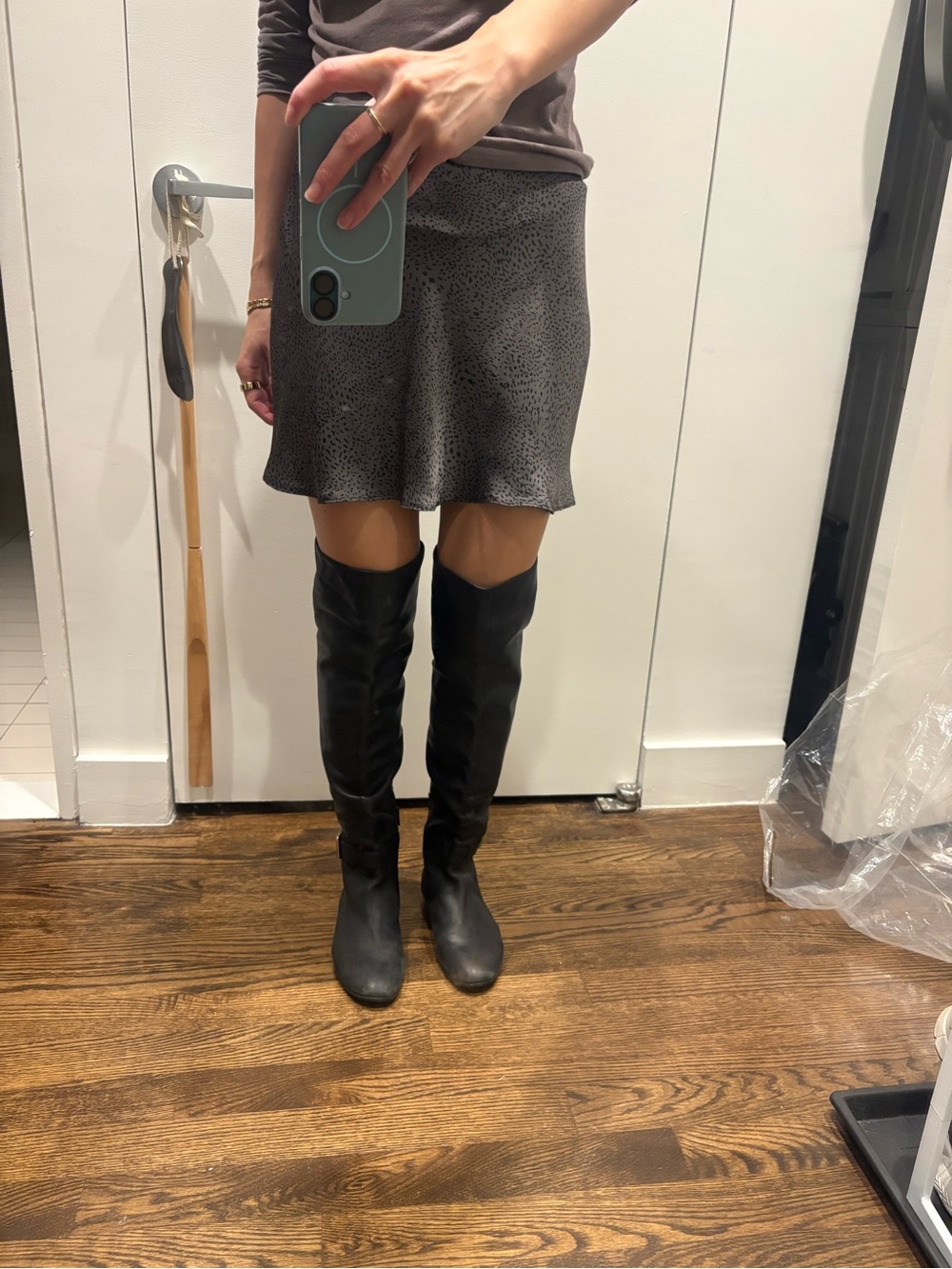 Cole Haan Soft but Sturdy Lamb Leather Women's Black Over-the-Knee Boots